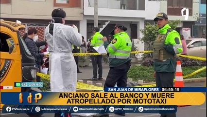 Iba al banco y encontró la muerte: abuelito fallece tras ser atropellado por mototaxi en SJM