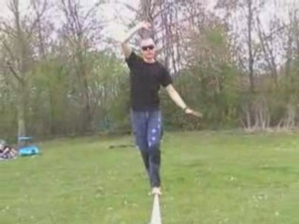 Slackline 14.4.08 Echinger See