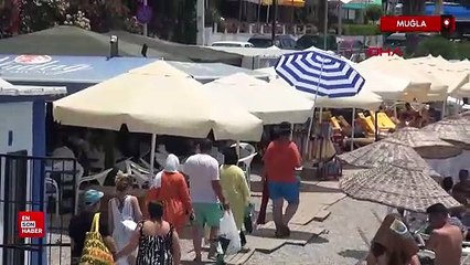 Bodrum’da sahillerde yoğunluk sürüyor