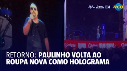 Roupa Nova usa holograma em show para "reviver' Paulinho
