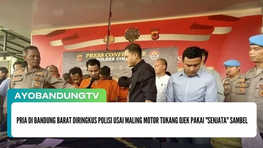 Pria di Bandung Barat Diringkus Polisi Usai Maling Motor Tukang Ojek Pakai "Senjata" Sambel