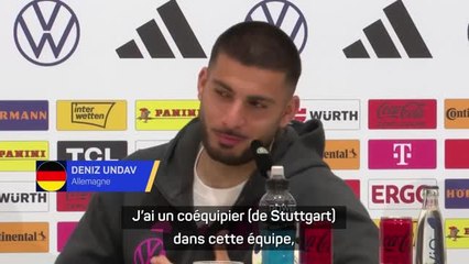 Allemagne - Contrairement aux journalistes, "on s'intéresse à la Suisse" plaisante Undav