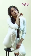 كواليس جلسة تصوير الممثلة السورية #لين_غرة .. لغلاف مجلة #ليالينا