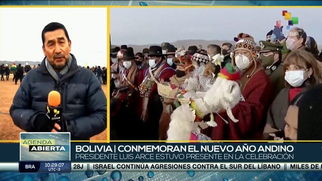 Indígenas de Bolivia y Ecuador reciben el Año Nuevo Andino