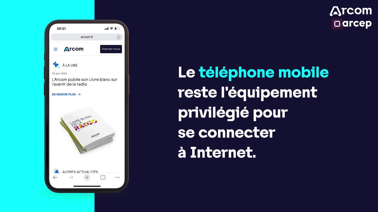 Référentiel des usages numériques Arcep - Arcom : les usages numériques des Français en 5 chiffres