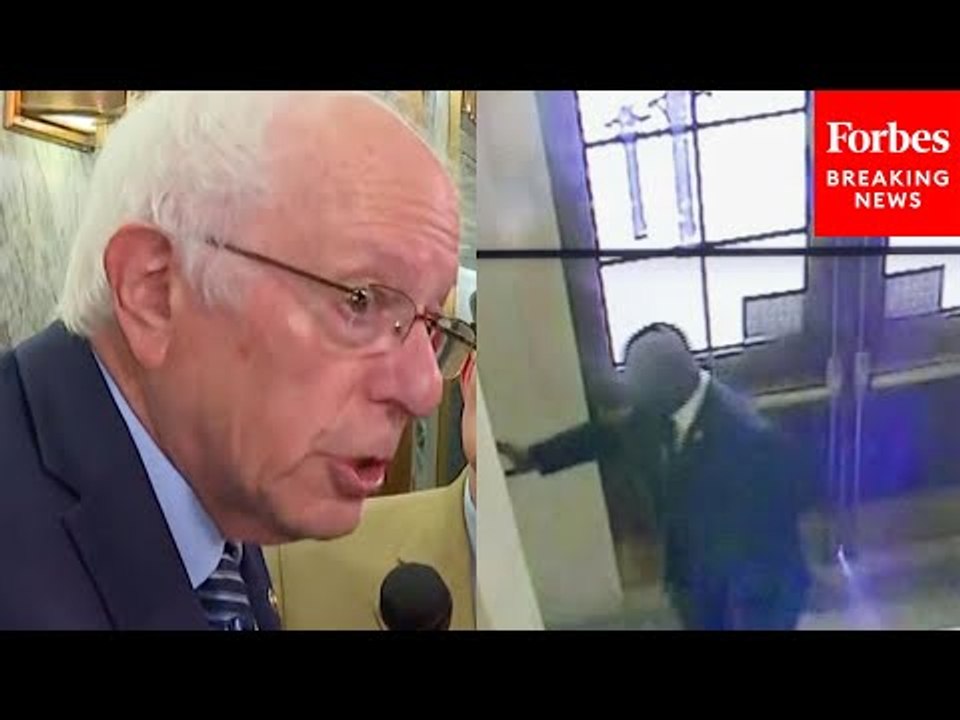JUST IN: Bernie Sanders Asked If He Has Issues With Jamaal Bowman Pulling Fire Alarm