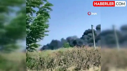 Bursa'da geri dönüşüm deposunda büyük yangın