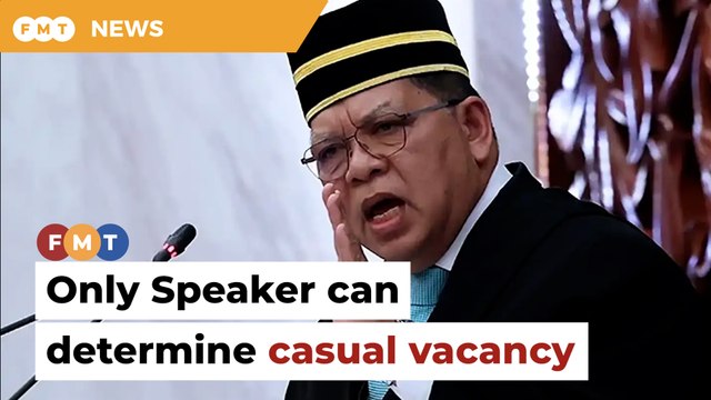 Only Speaker can determine casual vacancy in Dewan Rakyat, says lawyer