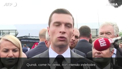 Bardella: "Rispettero' gli impegni internazionali della Francia"