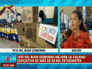 Sucre | 476 centros educativos son dotados con equipos a través 1x10 del Buen Gobierno