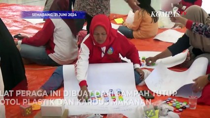 Warga Semarang Ubah Sampah Jadi Alat Sekolah