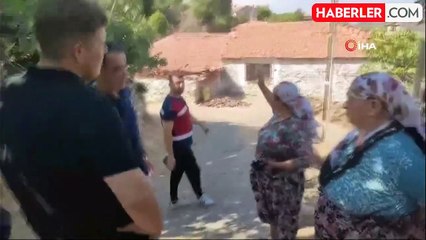Başkan Arıcı ve Kaymakam Baştürk yangın bölgesinde incelemelerde bulundu
