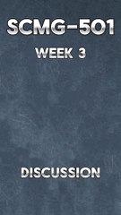 Enhancing Visibility in Supply Chains: SCMG 501 Week 3 Discussion Guide