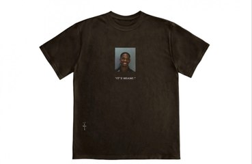 Travis Scott selling mugshot merchandise