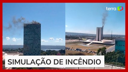 Fumaça é vista no Congresso e assusta pessoas no Distrito Federal