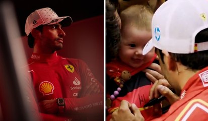 Fórmula 1: Carlos Sainz causa furor en el GP de España y hasta un bebé le piden firmar