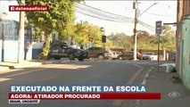 Executado em frente escola: investigação tenta identificar atirador