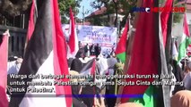 Ratusan Warga Malang Turun ke Jalan , Desak Negara Arab Aktif Dukung Kemerdekaan Palestina