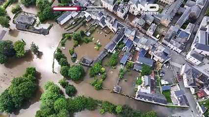 No Comment. Inondations massives en Mayenne suite à des pluies torrentielles
