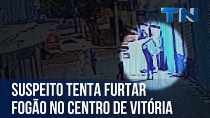 Suspeito tenta furtar fogão no Centro de Vitória e é impedido por atendente 🚨