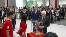 Il Presidente Sergio Mattarella all’inaugurazione del nuovo e-building della Ferrari