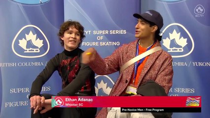 Novice Men -Pre Novice Men Free Program 2024 BC/YT Section Super Series High Performance (9)