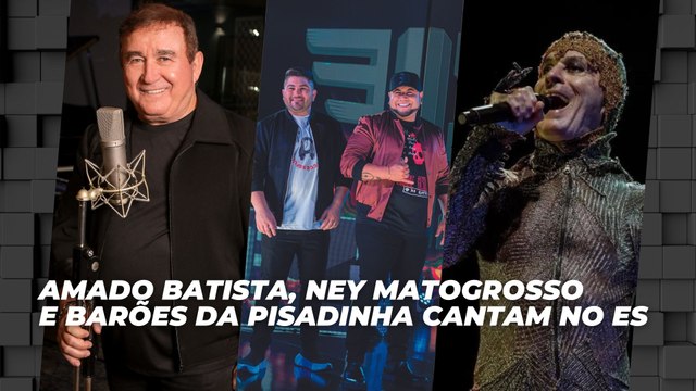 Fim de semana com atrações nacionais no ES | Agenda Cultural