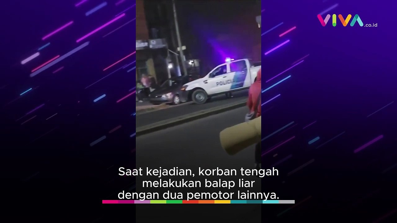 Detik-detik Tubuh Pembalap Liar Terbelah Dua Usai Balapan