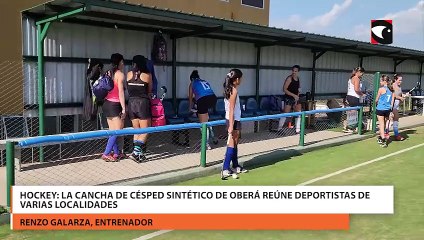 Hockey: La cancha de césped sintético de Oberá reúne deportistas de varias localidades