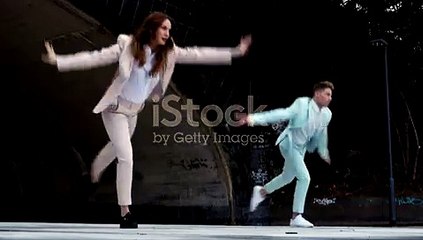 young man showing Breake dance moves