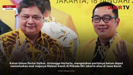 Ridwan Kamil Maju di Pilkada Jakarta atau Jabar, Ini Kata Airlangga