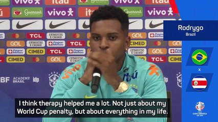 Brazil's Rodrygo says therapy has helped him after World Cup penalty miss