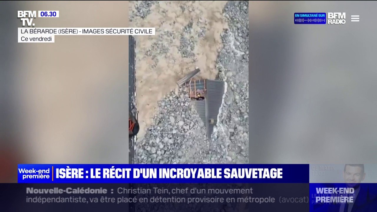 "Il y avait juste un morceau de toit qui dépassait des gravats": un CRS raconte l'incroyable sauvetage d'un couple de personnes âgées en Isère