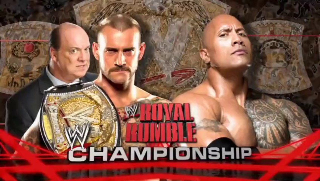 WWE Royal Rumble 2013 - CM Punk vs The Rock (WWE Championship)