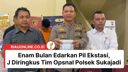 Enam Bulan Edarkan Pil Ekstasi, J Diringkus Tim Opsnal Polsek Sukajadi