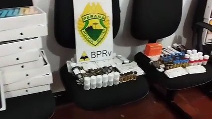 PRE apreende eletrônicos e anabolizantes na PR-239 em Nova Aurora