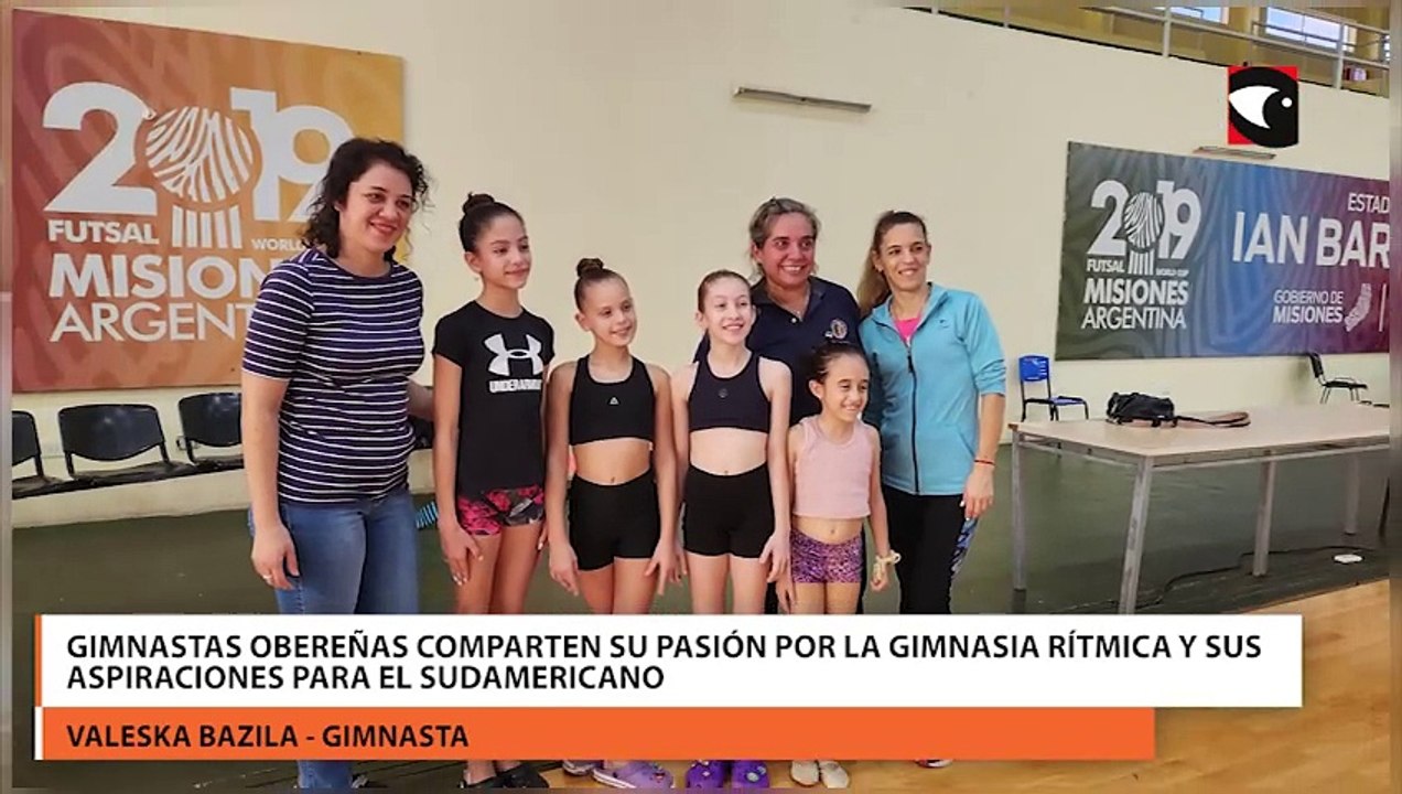 Gimnastas obereñas comparten su pasión por la gimnasia rítmica y sus aspiraciones para el Sudamericano