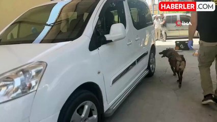 Batman'da durdurulan aracın yedek lastiğinde uyuşturucu yakalandı