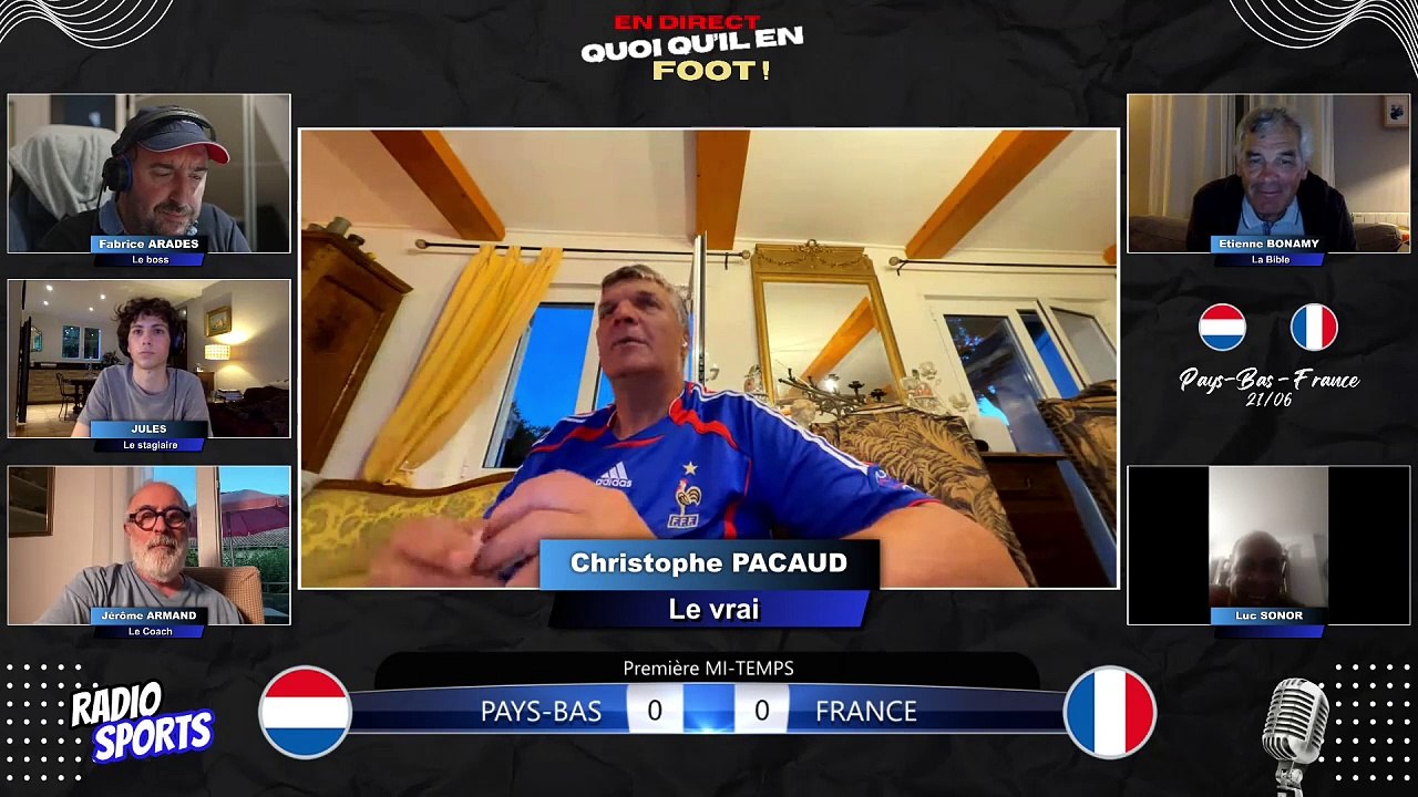 Le live Radio Sports ! Quoi qu'il en foot, votre rendez-vous #euro2024 Pays-Bas - France