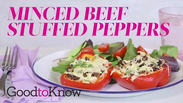 Minced Beef Stuffed Peppers | Recipe
