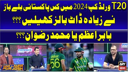 T20 world cup 2024 Main Kis Pakistani Batsman nay Ziyadah Dot Balls Kehlin?
