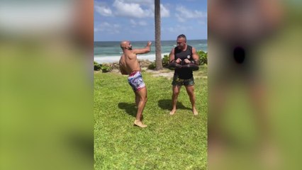 Así entrena el guardaespaldas de Messi: da miedo solo de verlo