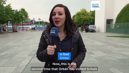 German Chancellor Scholz gives Hungarian PM Orban cold shoulder in Berlin