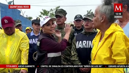 Mara Lezama supervisa limpieza y atención a afectados por lluvias en Chetumal