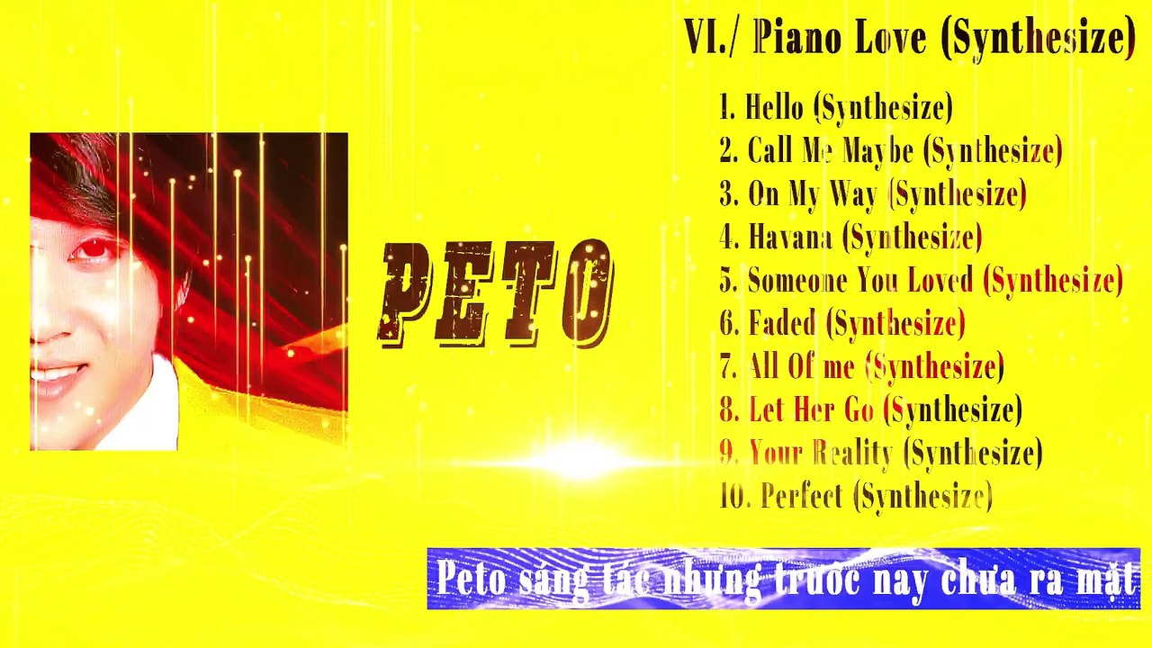 Album Piano Love - Peto (Composer By Peto - Phung Tan Phi)