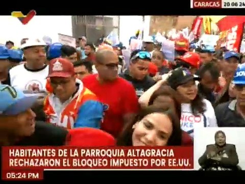 Caracas | Habitantes de la parroquia Altagracia se movilizan en respaldo al Pdte. Nicolás Maduro