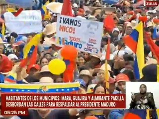 Zulia | Pueblo de la región Guajira se movilizaron en respaldo al Pdte. Nicolás Maduro