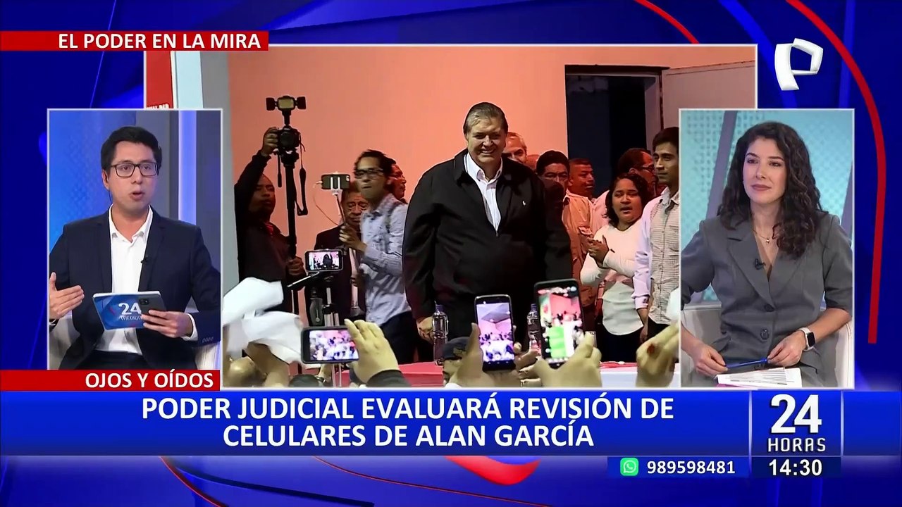 Alan García: Poder Judicial admite demanda que busca anular acceso a celulares de expresidente