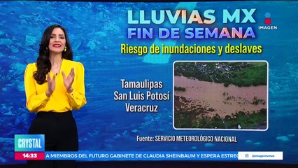 Se esperan intensas lluvias para este fin de semana
