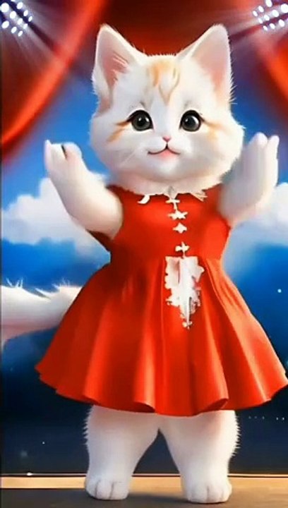 Cute cat dance video